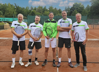 v.l.: Patrik Thelen, Niko Thieme, Frank Samel, Markus Twickler, Rudi Kexel (es fehlen: Christian Rotter, Andre Koch und Thomas Rulle)